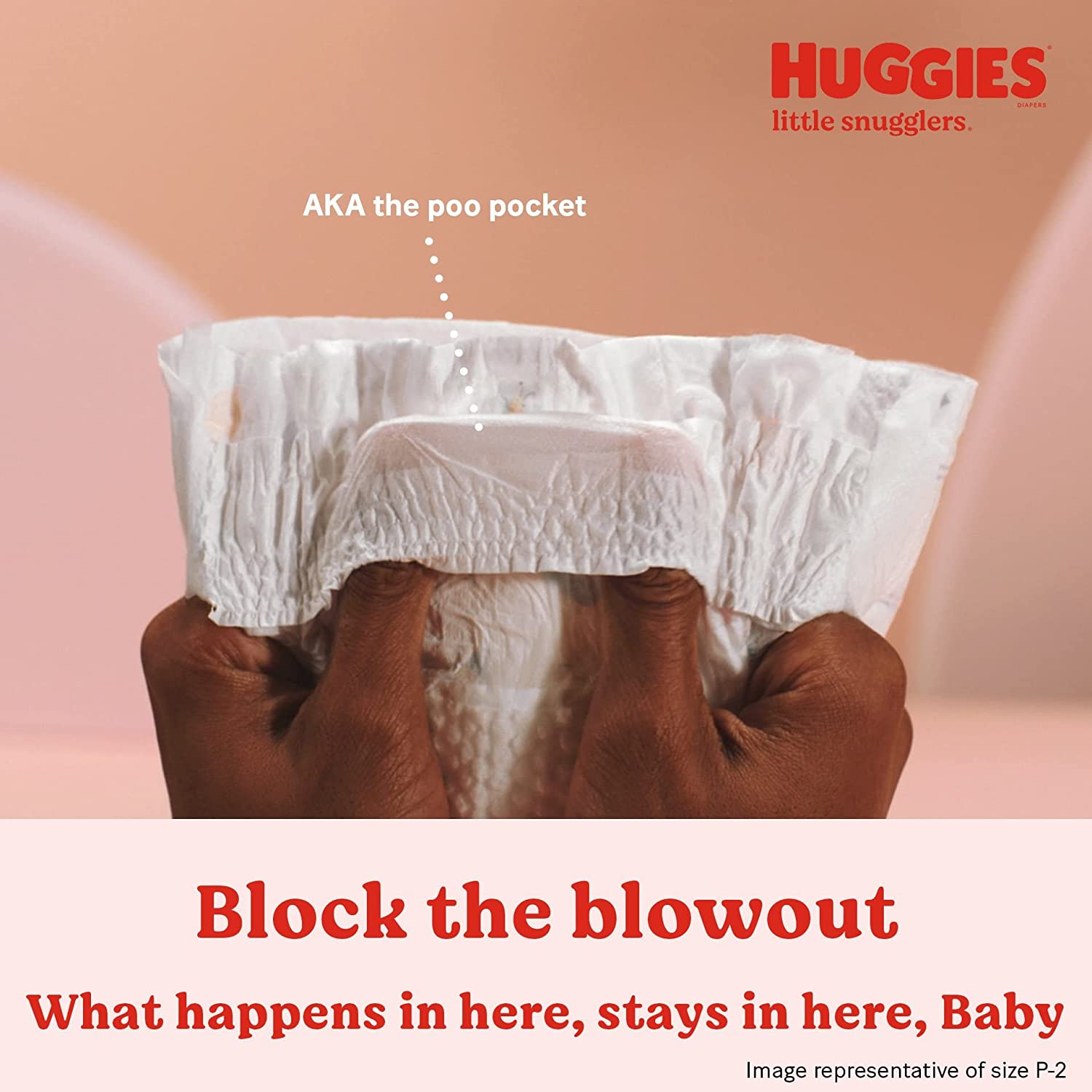 Baby Diapers Size 1 (8-14 lbs), 198ct, Huggies Little Snugglers Newborn Diapers - Image 4